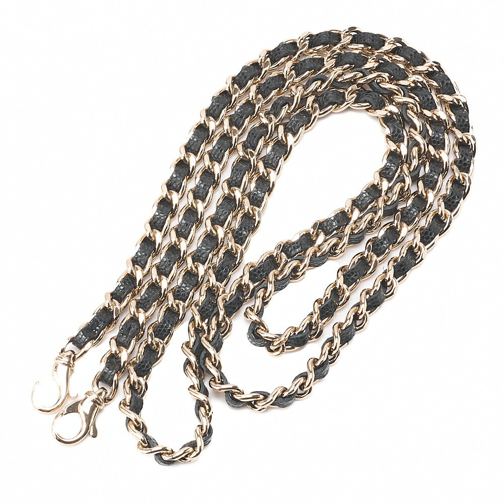 CHANEL Mini Matelasse Luxury Chain Shoulder Caviar Skin Black Gold-Tone Hardware, Pre-Owned