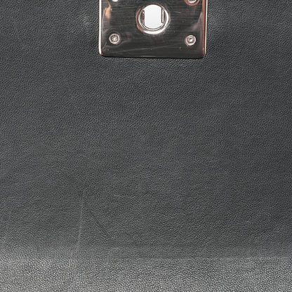 CHANEL Lambskin Boy Chanel V-Stitch Chain Shoulder Black Silver-Tone Hardware, Pre-Owned
