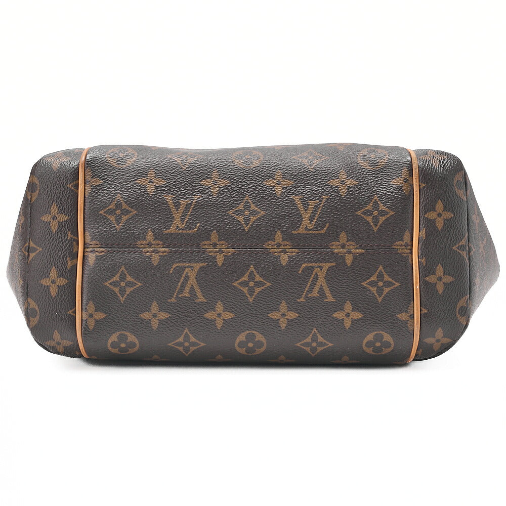 LOUIS VUITTON ルイヴィトン モノグラム トータリーPM ショルダーバッグ M56688 ブラウン ゴールド金具 中古