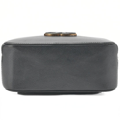 シャネル ショルダーバッグ ココマーク バニティ 2way ラムスキン ブラック ゴールド金具, 中古品