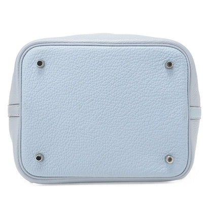 HERMES ピコタンロック MM トリヨンクレマンス ブルーペール シルバー金具、中古品