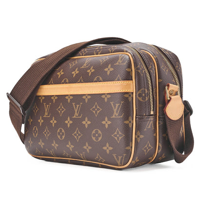 LOUIS VUITTON Louis Vuitton Monogram Reporter PM Shoulder Bag Monogram Brown Gold-Tone Hardware, Pre-Owned