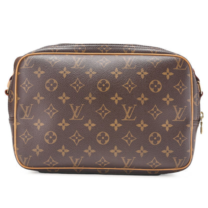 LOUIS VUITTON Louis Vuitton Monogram Reporter PM Shoulder Bag Monogram Brown Gold-Tone Hardware, Pre-Owned