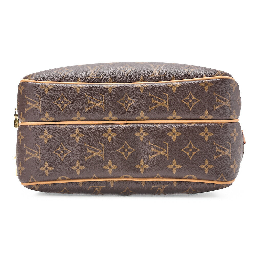 LOUIS VUITTON Louis Vuitton Monogram Reporter PM Shoulder Bag Monogram Brown Gold-Tone Hardware, Pre-Owned