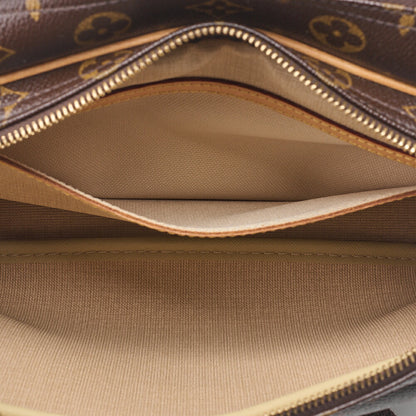 LOUIS VUITTON Louis Vuitton Monogram Reporter PM Shoulder Bag Monogram Brown Gold-Tone Hardware, Pre-Owned