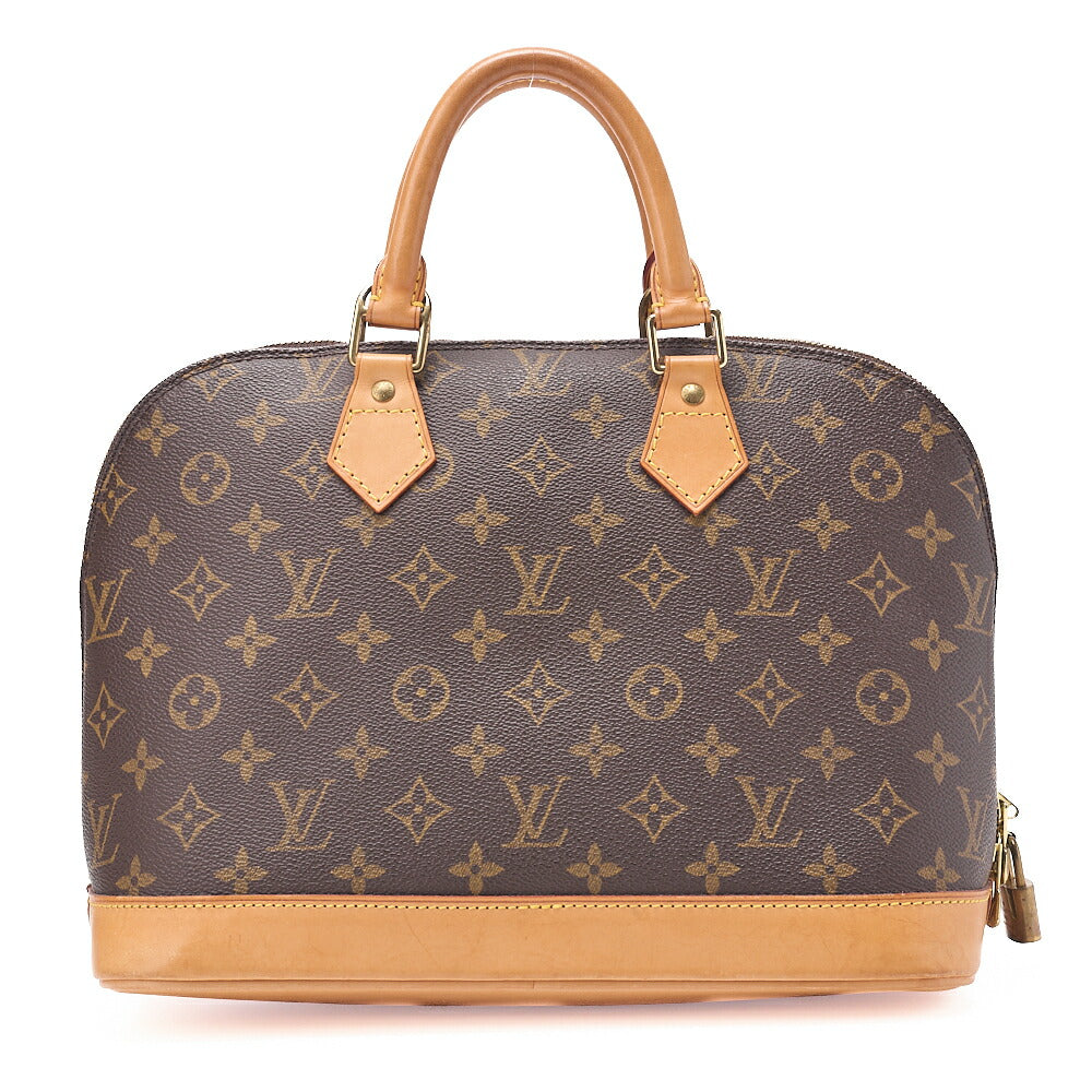 LOUIS VUITTON Louis Vuitton Handbag Monogram ALMA PM N51130 Brown Gold-Tone Hardware, Pre-Owned