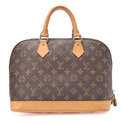 LOUIS VUITTON Louis Vuitton Handbag Monogram ALMA PM N51130 Brown Gold-Tone Hardware, Pre-Owned