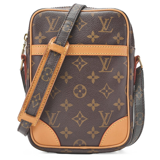 LOUIS VUITTON Louis Vuitton Shoulder Bag Monogram Danube M45266 Brown Gold-Tone Hardware, Pre-Owned