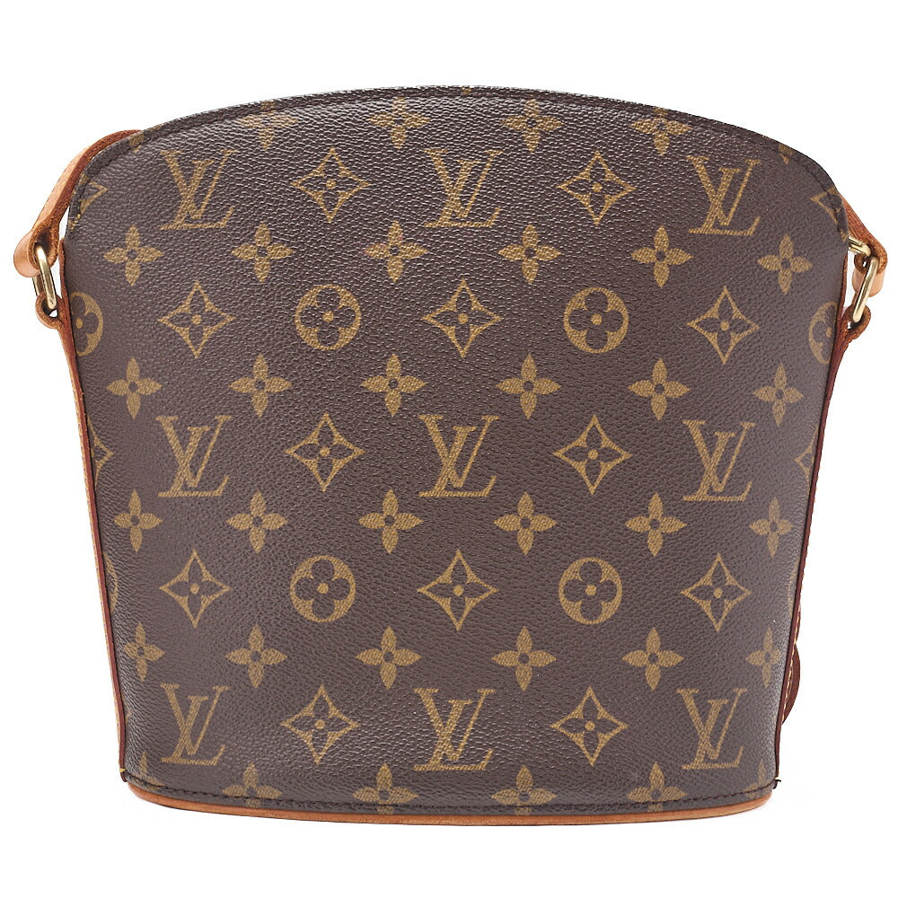 LOUIS VUITTON ルイヴィトン ショルダーバッグ モノグラム ドルーオ M51290 ブラウン ゴールド金具 USED