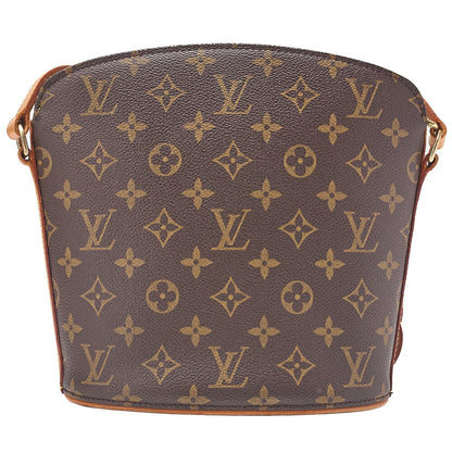 LOUIS VUITTON ルイヴィトン ショルダーバッグ モノグラム ドルーオ M51290 ブラウン ゴールド金具 USED