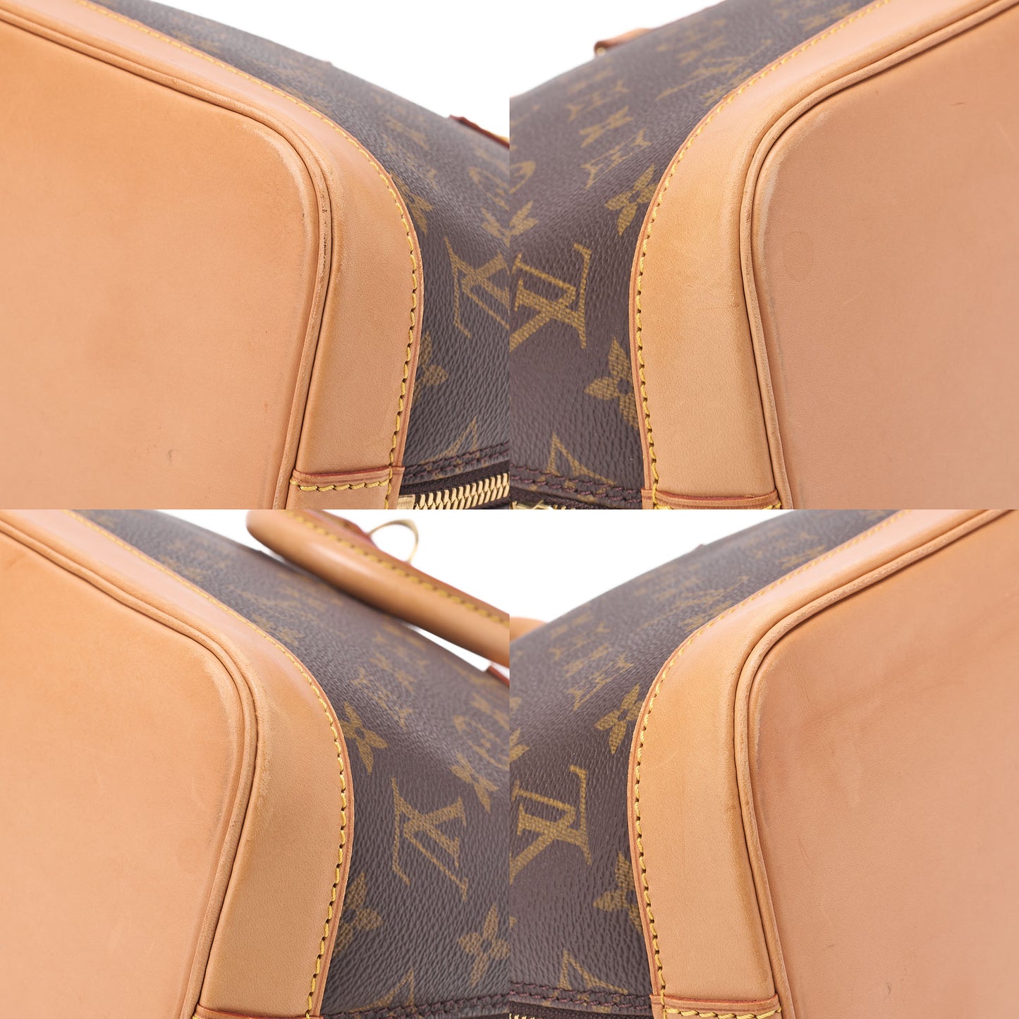 LOUIS VUITTON ルイヴィトン ハンドバッグ モノグラム アルマPM N51130 ブラウン ゴールド金具 中古