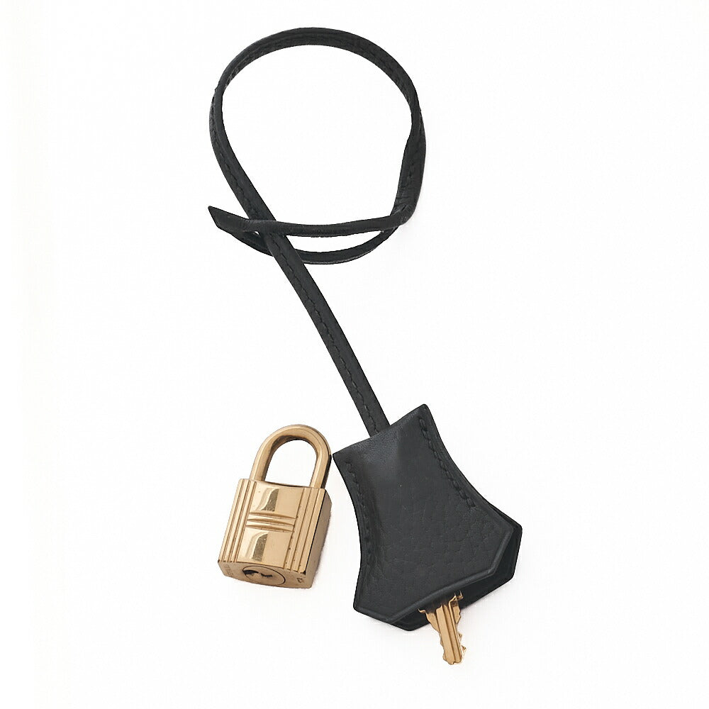 HERMES バーキン35 トリオンハンドバッグ ブラック ゴールド金具、中古