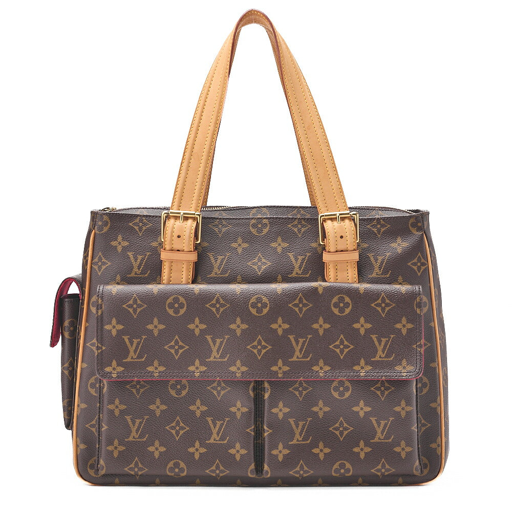 LOUIS VUITTON モノグラム ミルティプリ・シテ ハンドバッグ M51162 ブラウン ゴールド金具, 中古品