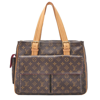 LOUIS VUITTON モノグラム ミルティプリ・シテ ハンドバッグ M51162 ブラウン ゴールド金具, 中古品