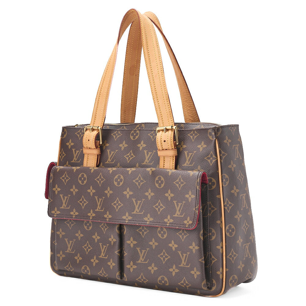 LOUIS VUITTON モノグラム ミルティプリ・シテ ハンドバッグ M51162 ブラウン ゴールド金具, 中古品