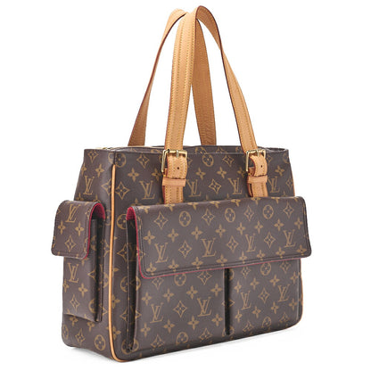 LOUIS VUITTON モノグラム ミルティプリ・シテ ハンドバッグ M51162 ブラウン ゴールド金具, 中古品