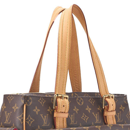 LOUIS VUITTON モノグラム ミルティプリ・シテ ハンドバッグ M51162 ブラウン ゴールド金具, 中古品