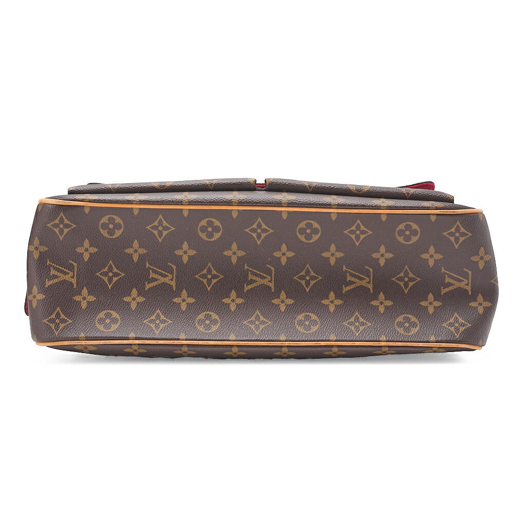 LOUIS VUITTON モノグラム ミルティプリ・シテ ハンドバッグ M51162 ブラウン ゴールド金具, 中古品