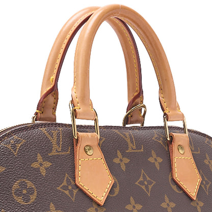 LOUIS VUITTON ルイヴィトン ハンドバッグ モノグラム アルマPM N51130 ブラウン ゴールド金具 中古