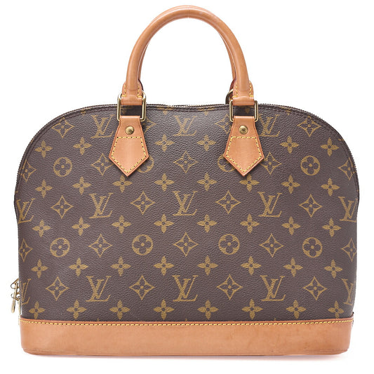 LOUIS VUITTON Louis Vuitton Handbag Monogram ALMA PM N51130 Brown Gold-Tone Hardware, Pre-Owned