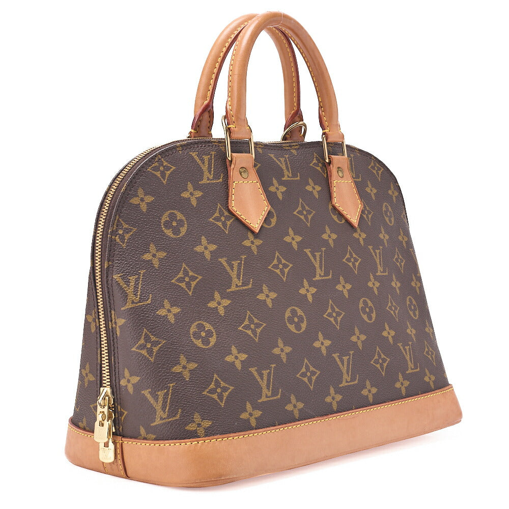 LOUIS VUITTON Louis Vuitton Handbag Monogram ALMA PM N51130 Brown Gold-Tone Hardware, Pre-Owned