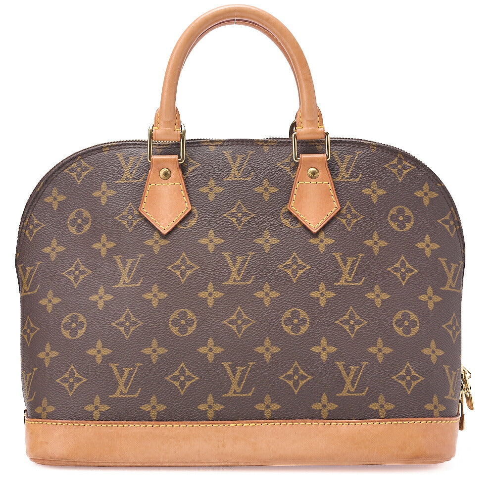 LOUIS VUITTON Louis Vuitton Handbag Monogram ALMA PM N51130 Brown Gold-Tone Hardware, Pre-Owned