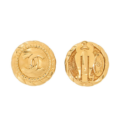 シャネル サークル ココマーク 2398 イヤリング GP ゴールドメッキ-トーン金具、中古品
