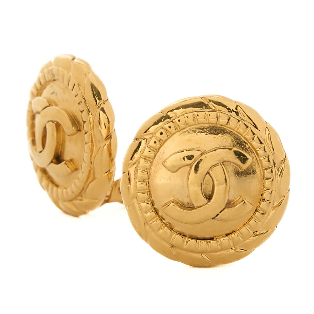 シャネル サークル ココマーク 2398 イヤリング GP ゴールドメッキ-トーン金具、中古品