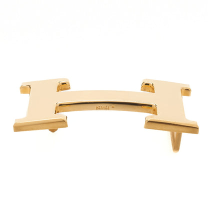 HERMES H Belt Belt 80 Box Calf Black x Gold Gold-Tone Hardware, Pre-Owned