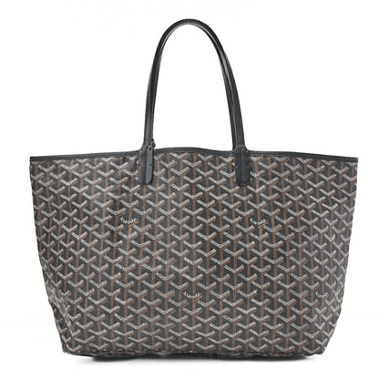 GOYARD [Goyard] Saint-Louis PM Tote Bag Coated Canvas Black Silver-Tone Hardware, Pre-Owned