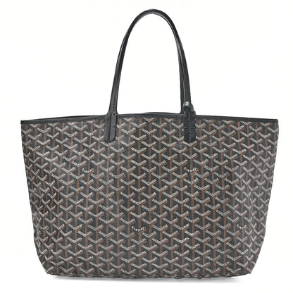 GOYARD [Goyard] Saint-Louis PM Tote Bag Coated Canvas Black Silver-Tone Hardware, Pre-Owned