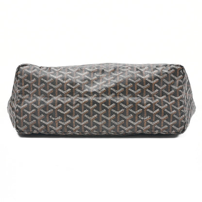 GOYARD [Goyard] Saint-Louis PM Tote Bag Coated Canvas Black Silver-Tone Hardware, Pre-Owned