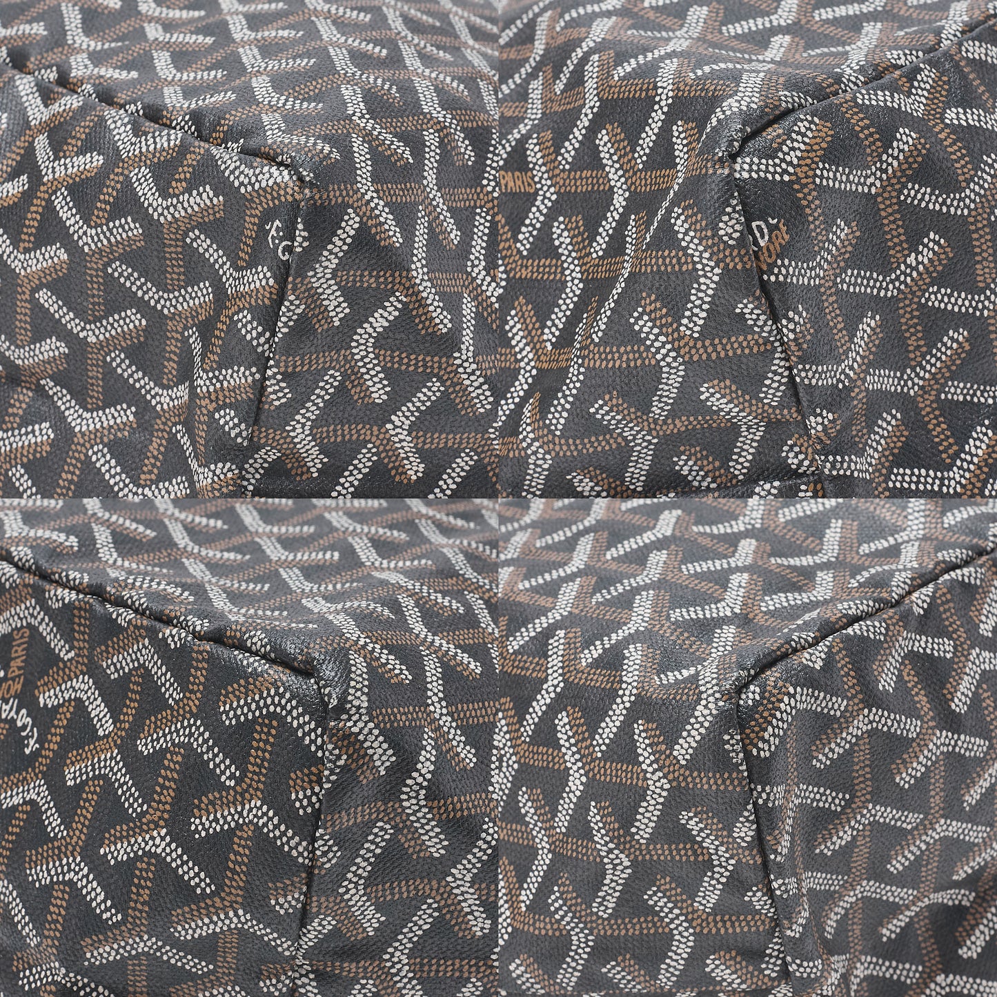 GOYARD [Goyard] Saint-Louis PM Tote Bag Coated Canvas Black Silver-Tone Hardware, Pre-Owned