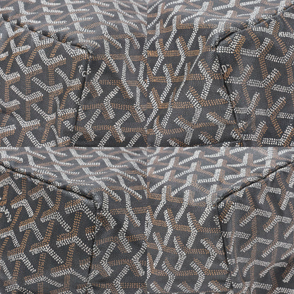 GOYARD [Goyard] Saint-Louis PM Tote Bag Coated Canvas Black Silver-Tone Hardware, Pre-Owned