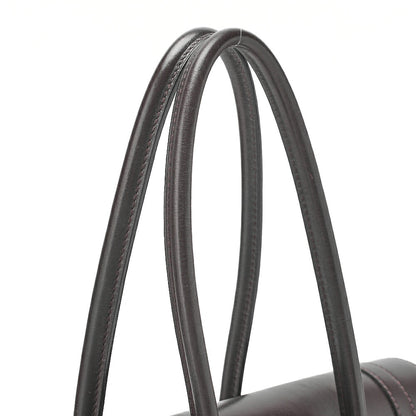 HERMES Hermes Drag 32 Handbag Box Calf Brown Silver-Tone Hardware, Pre-Owned
