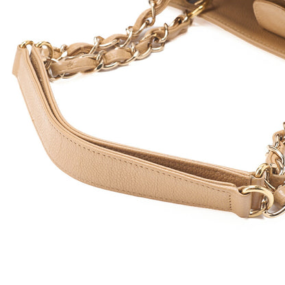 CHANEL Chanel Tote Bag Matelasse Caviar Skin Beige PST Gold-Tone Hardware, Pre-Owned