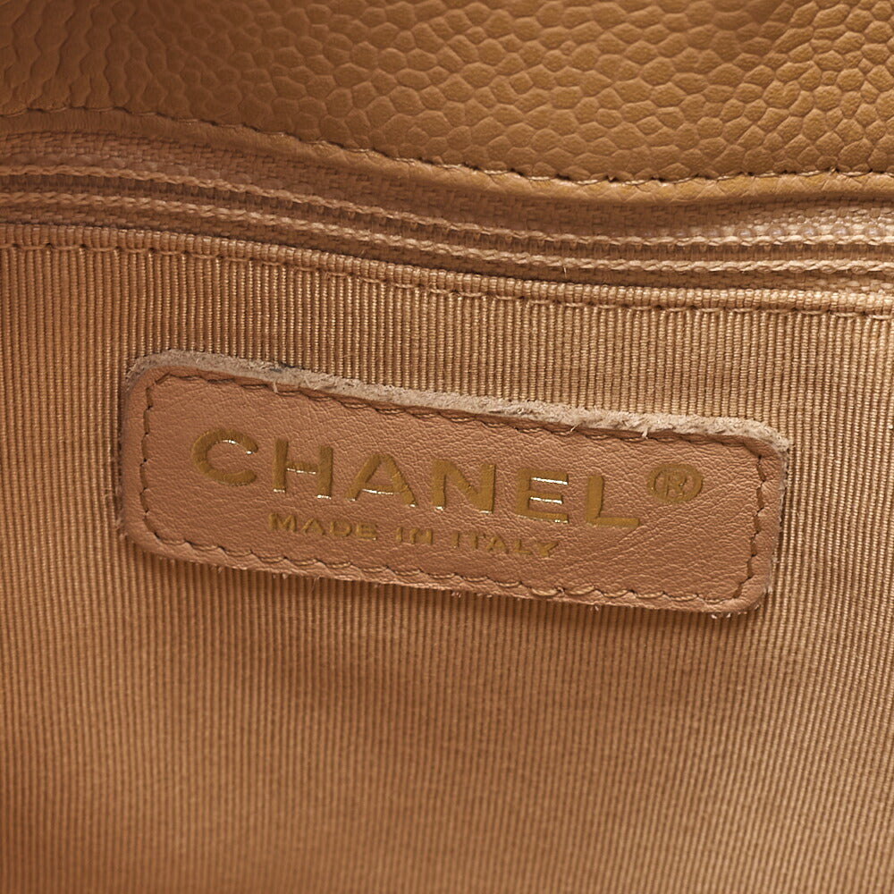 CHANEL Chanel Tote Bag Matelasse Caviar Skin Beige PST Gold-Tone Hardware, Pre-Owned