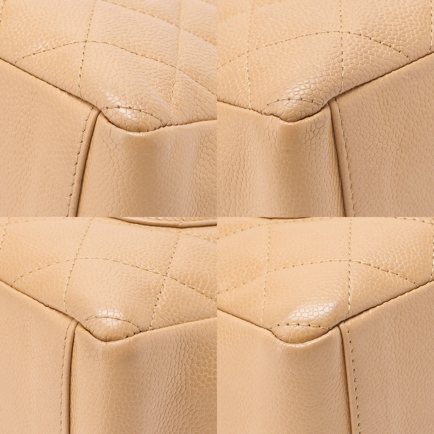 CHANEL Chanel Tote Bag Matelasse Caviar Skin Beige PST Gold-Tone Hardware, Pre-Owned