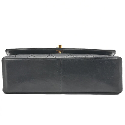 CHANEL Matelasse Diana Flap 25cm Chain Shoulder Lambskin Black Gold-Tone Hardware, Pre-Owned