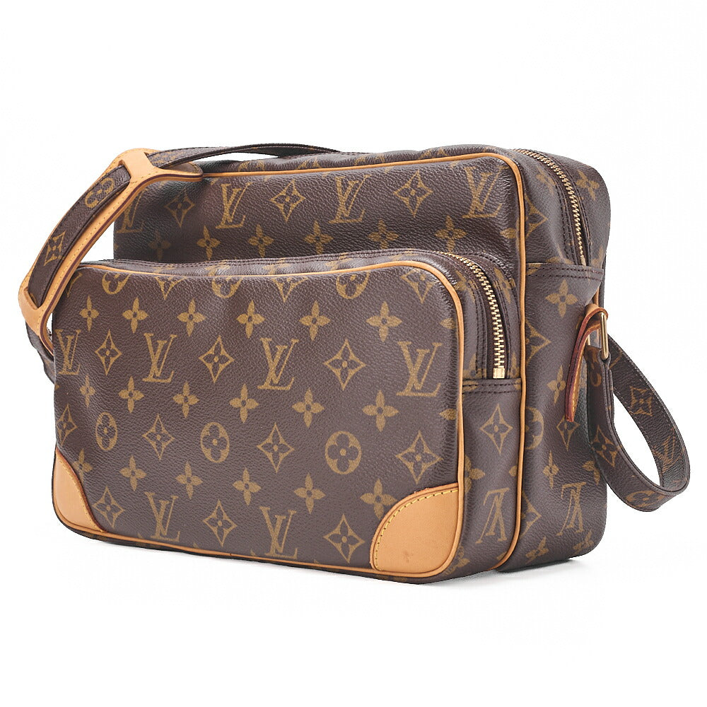 LOUIS VUITTON ルイヴィトン ショルダーバッグ モノグラム ナイル M45244 ブラウン ゴールド金具 中古品