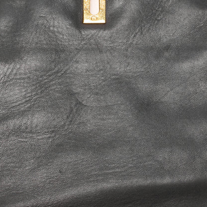シャネル ショルダーバッグ リュックサック ラムスキン マトラッセ デカココ ターンロック 黒 ゴールド金具 中古