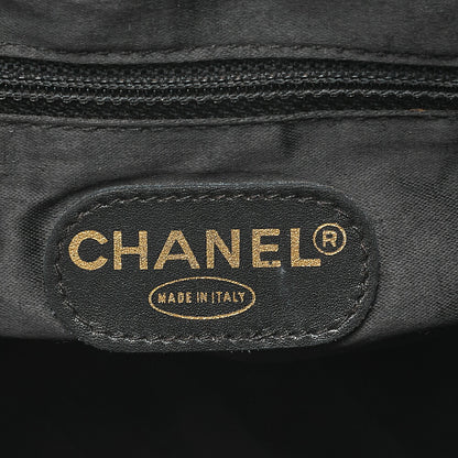 シャネル ショルダーバッグ リュックサック ラムスキン マトラッセ デカココ ターンロック 黒 ゴールド金具 中古