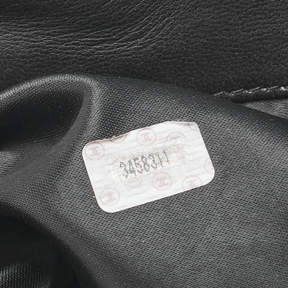 シャネル ショルダーバッグ リュックサック ラムスキン マトラッセ デカココ ターンロック 黒 ゴールド金具 中古