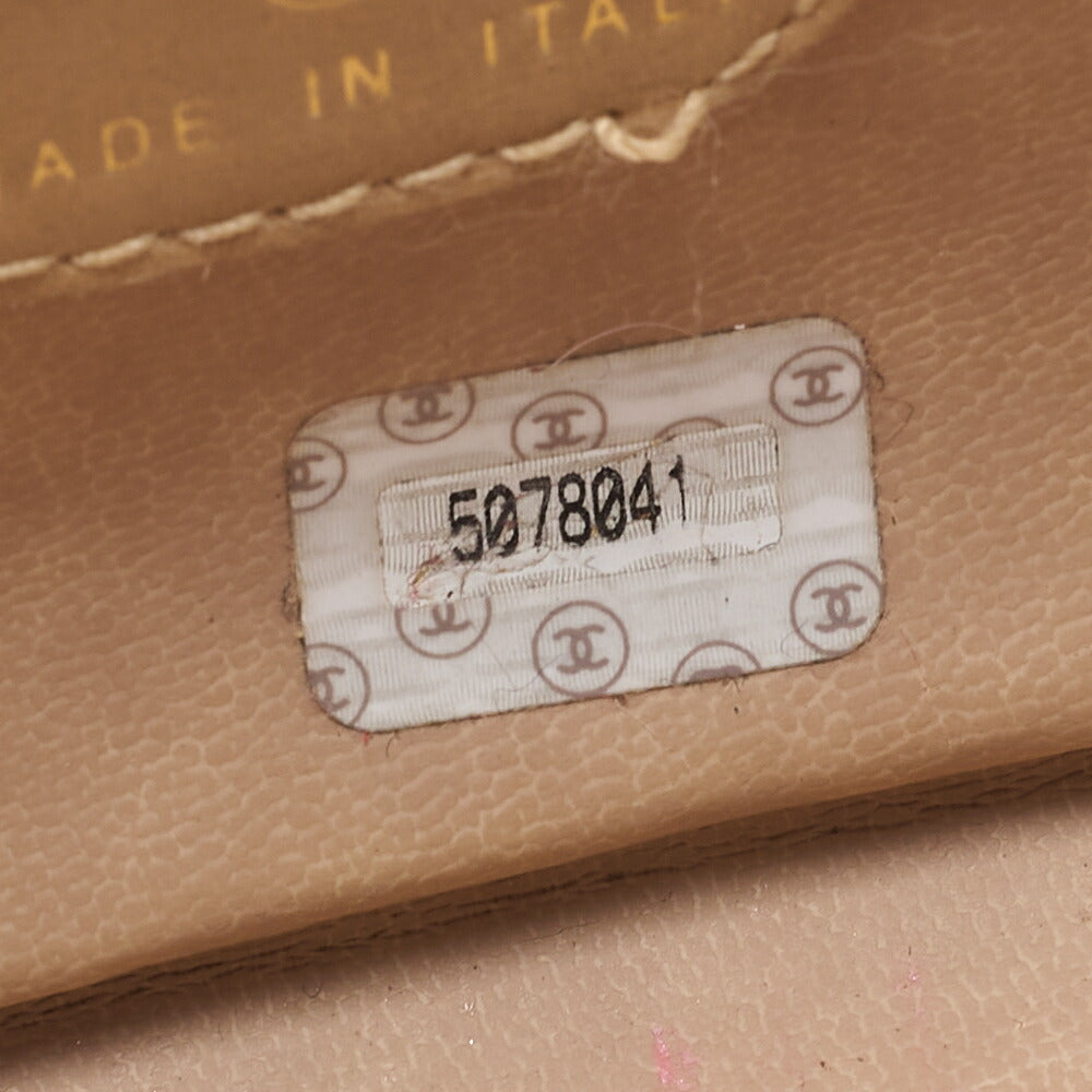 CHANEL ココマーク バニティ ハンドバッグ キャビアスキン レッド ミニサイズ ゴールド金具 中古品