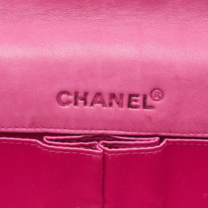 CHANEL Chanel Chocolate Bar Single Pull Chain Shoulder Lambskin Pink Silver-Tone Hardware, Pre-Owned