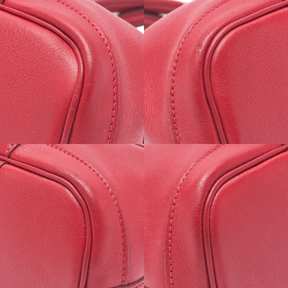 HERMES Garden Party TTPM Swift Rouge Tote Bag Rouge Silver-Tone Hardware, Pre-Owned