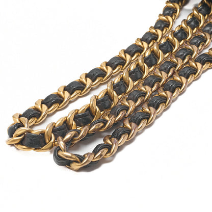 CHANEL Matlasse W Turnlock Chain Backpack Lambskin Black Gold-Tone Hardware, Pre-Owned