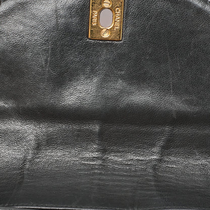 CHANEL Matlasse W Turnlock Chain Backpack Lambskin Black Gold-Tone Hardware, Pre-Owned