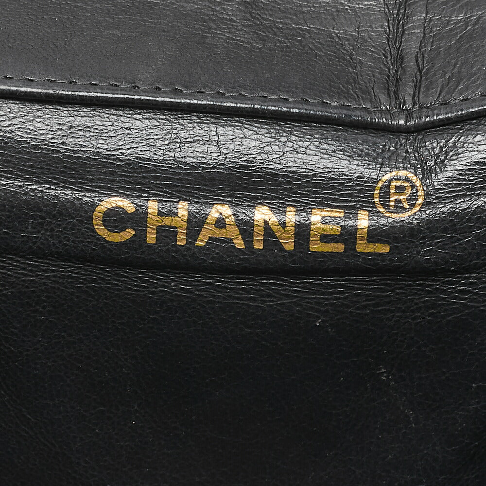 CHANEL Matlasse W Turnlock Chain Backpack Lambskin Black Gold-Tone Hardware, Pre-Owned