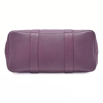 HERMES Garden Party PM Tote Bag Negonda Purple Silver-Tone Hardware, Pre-Owned
